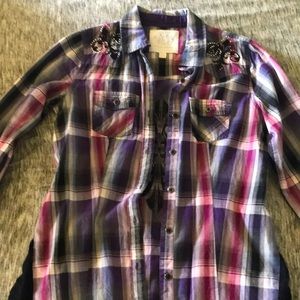 Button down western shirt